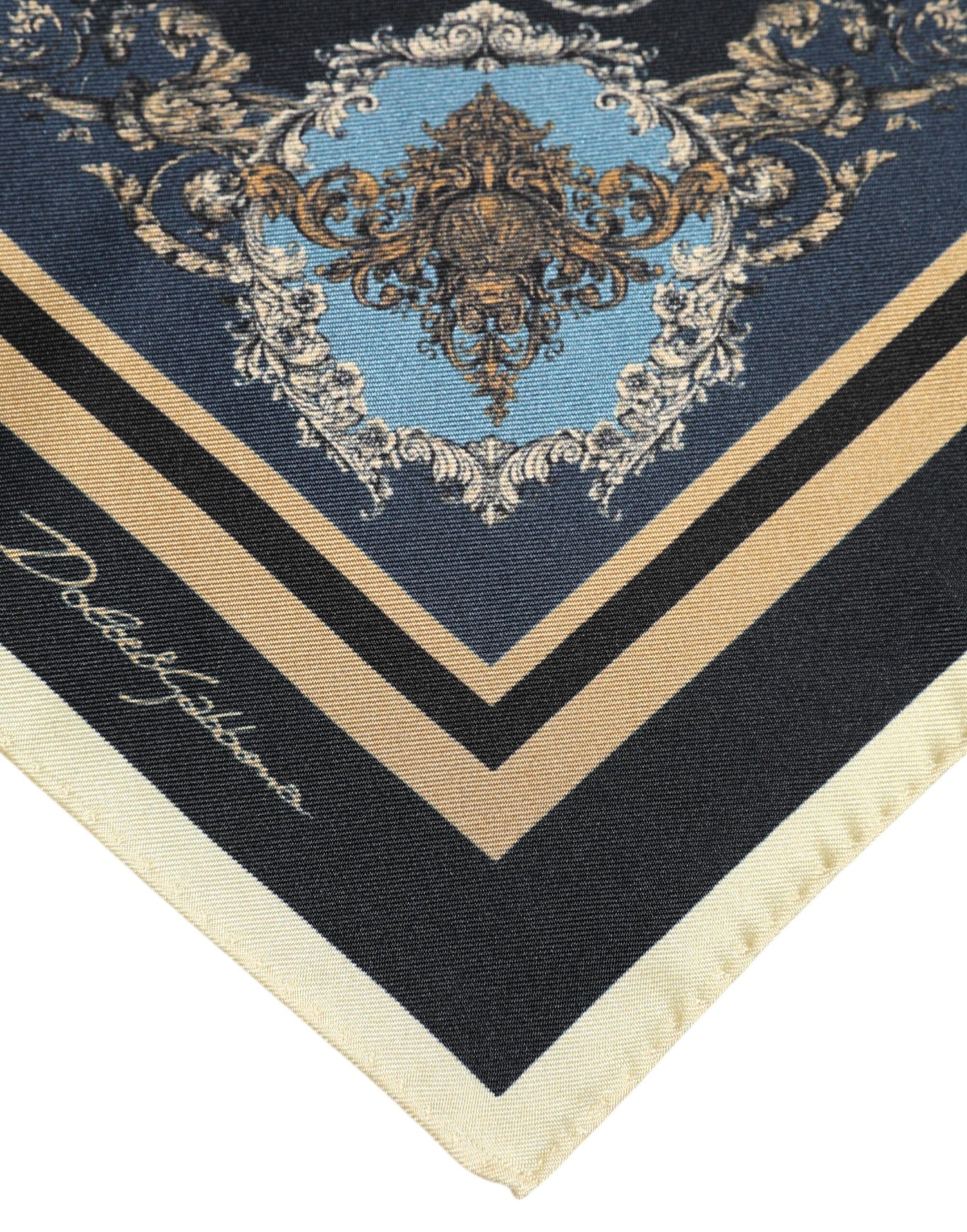 Dolce &amp; Gabbana Multicolor Cashmere Vierkante Heren Foulard Sjaal