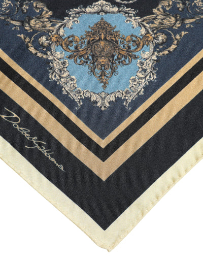 Dolce &amp; Gabbana Multicolor Cashmere Vierkante Heren Foulard Sjaal