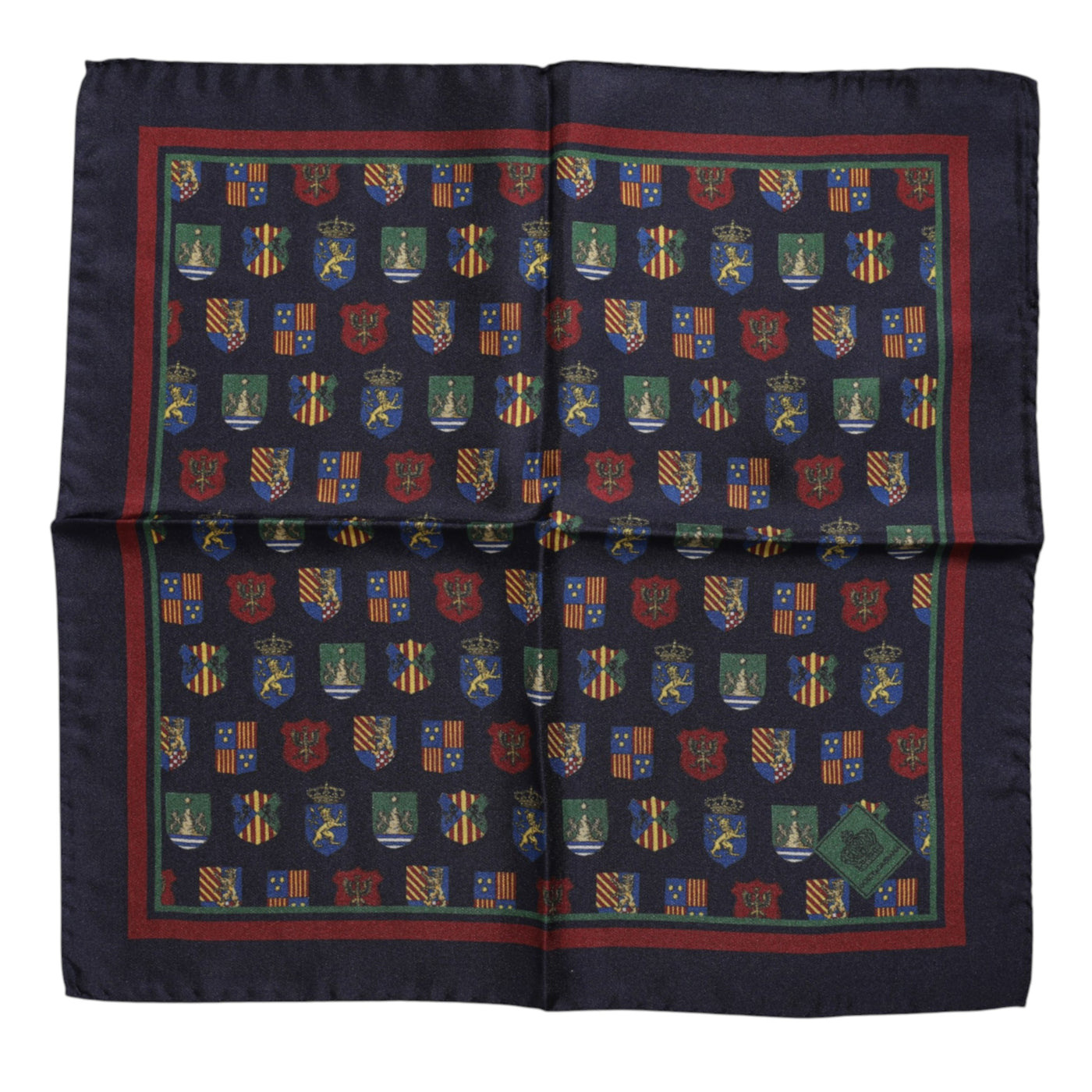 Dolce &amp; Gabbana Multicolor Medals Vierkante Foulard Sjaal