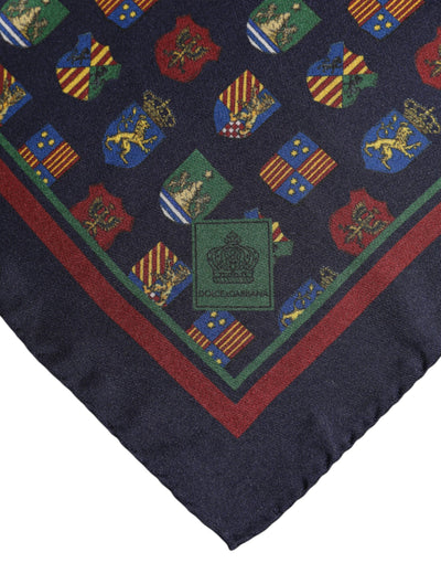 Dolce &amp; Gabbana Multicolor Medals Vierkante Foulard Sjaal