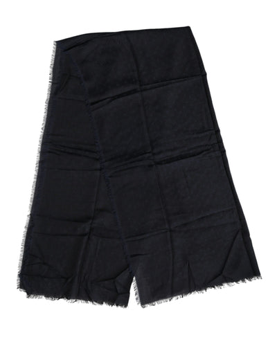 Dolce &amp; Gabbana Zwarte Viscose Franjes Nekwarmer Sjaal