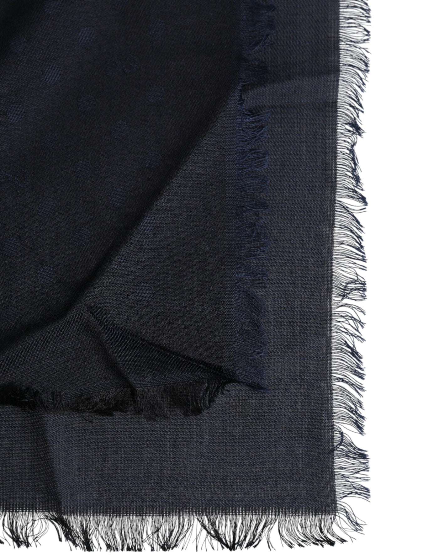 Dolce &amp; Gabbana Zwarte Viscose Franjes Nekwarmer Sjaal