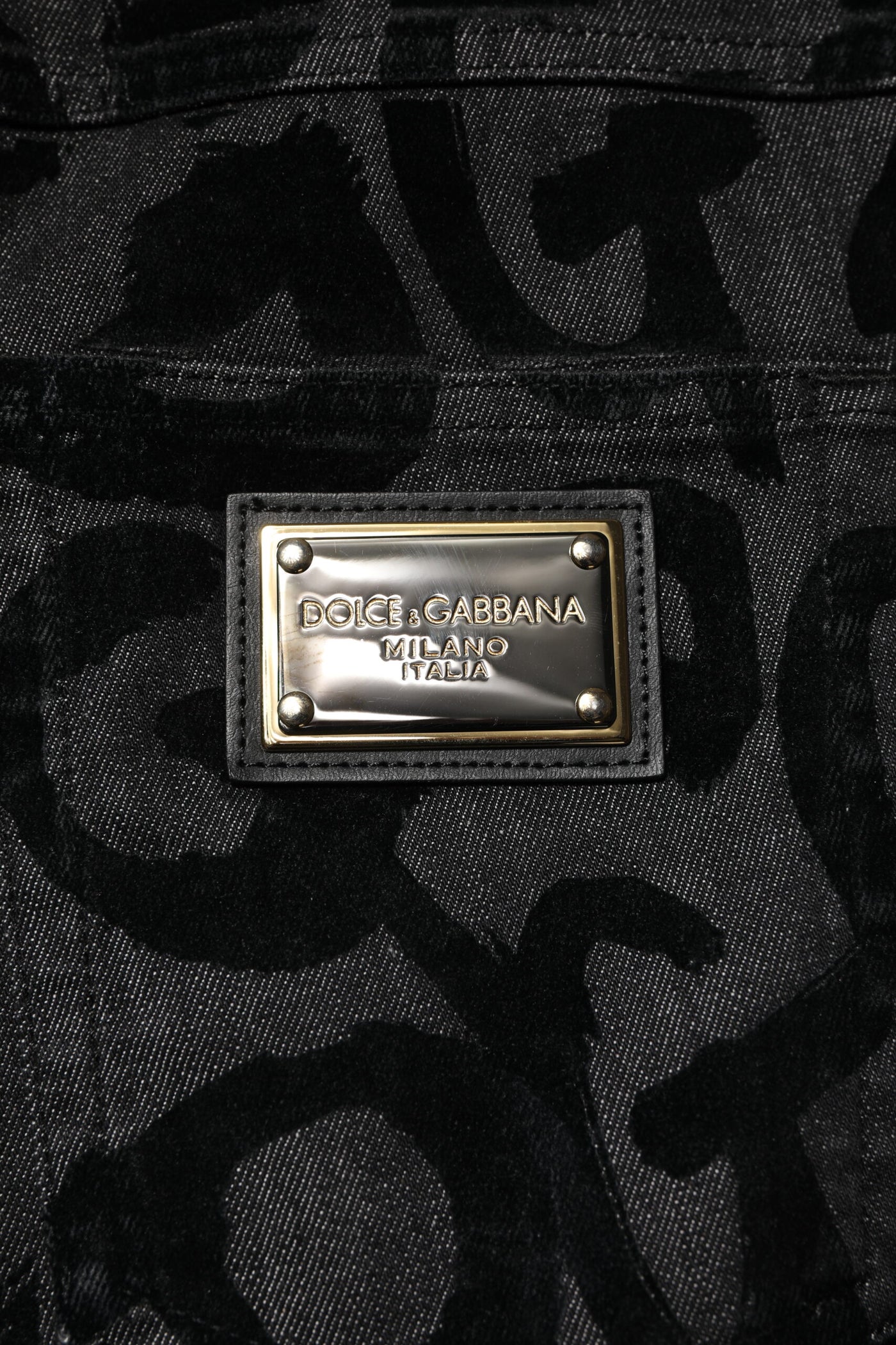 Dolce &amp; Gabbana Grijze Katoenen DG Logo Rechte Heren Denim Jeans