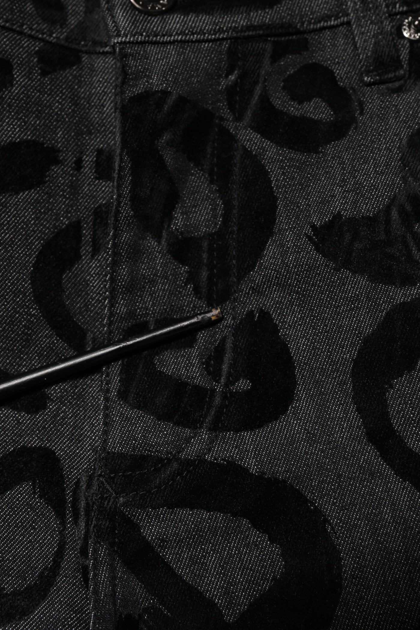Dolce &amp; Gabbana Grijze Katoenen DG Logo Rechte Heren Denim Jeans
