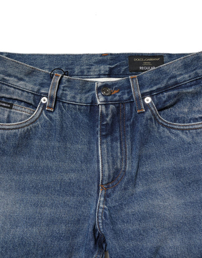 Jean slim en coton stretch bleu Dolce &amp; Gabbana pour homme