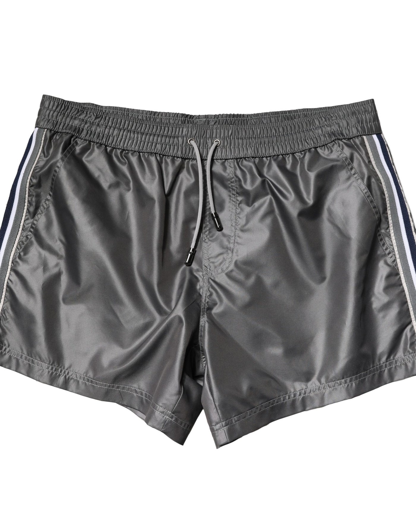 Dolce &amp; Gabbana Grijze Polyester Mid Waist Casual Bermuda Shorts