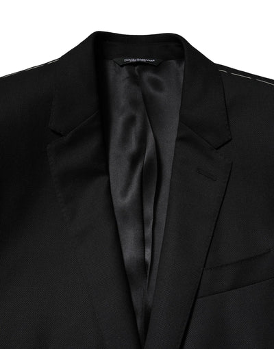 Costume deux pièces en laine bleu Martini de Dolce &amp; Gabbana