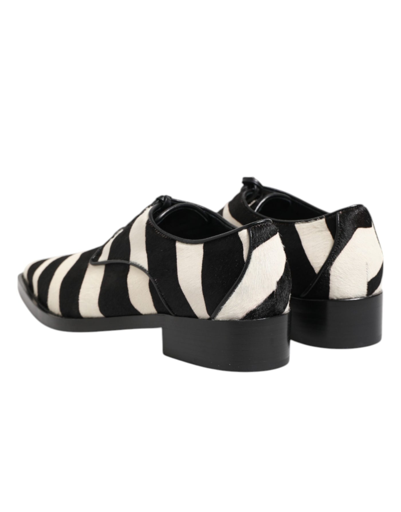 Dolce &amp; Gabbana Zwart Wit Zebra Pony Bont Dress Schoenen