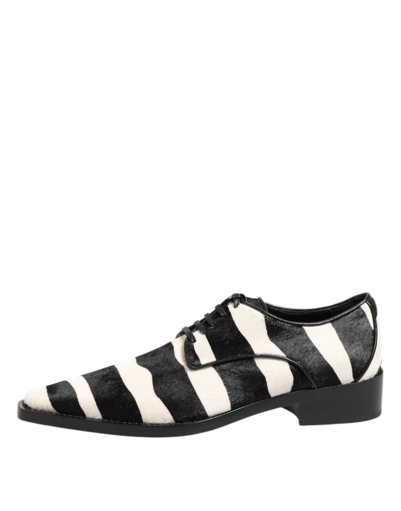 Dolce &amp; Gabbana Zwart Wit Zebra Pony Bont Dress Schoenen