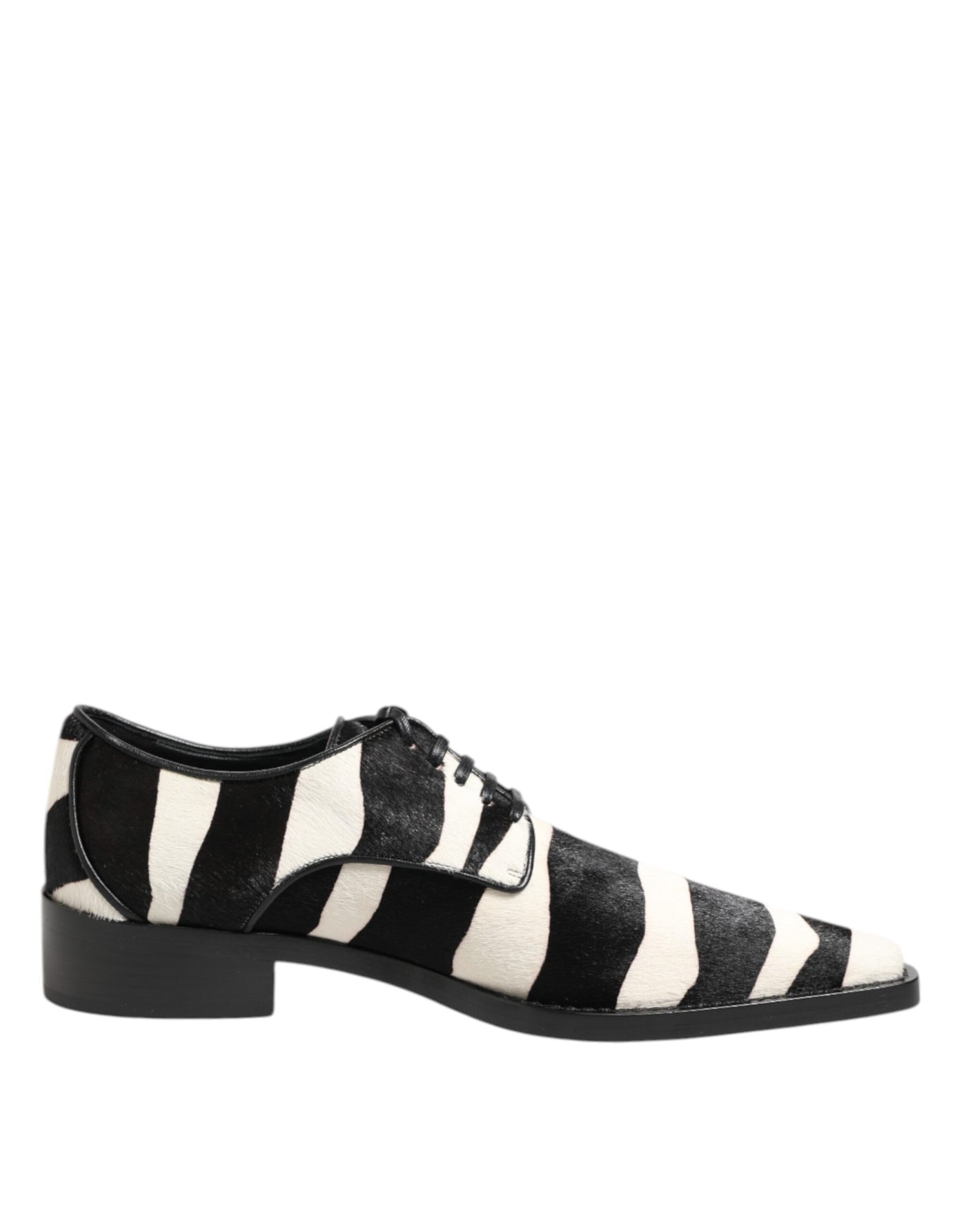 Dolce &amp; Gabbana Zwart Wit Zebra Pony Bont Dress Schoenen