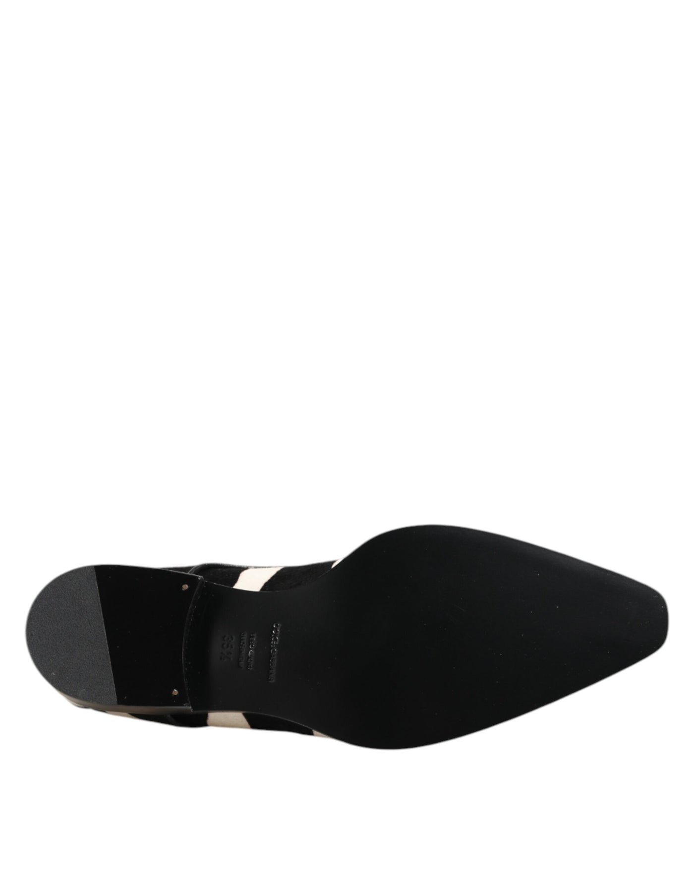 Dolce &amp; Gabbana Zwart Wit Zebra Pony Bont Dress Schoenen