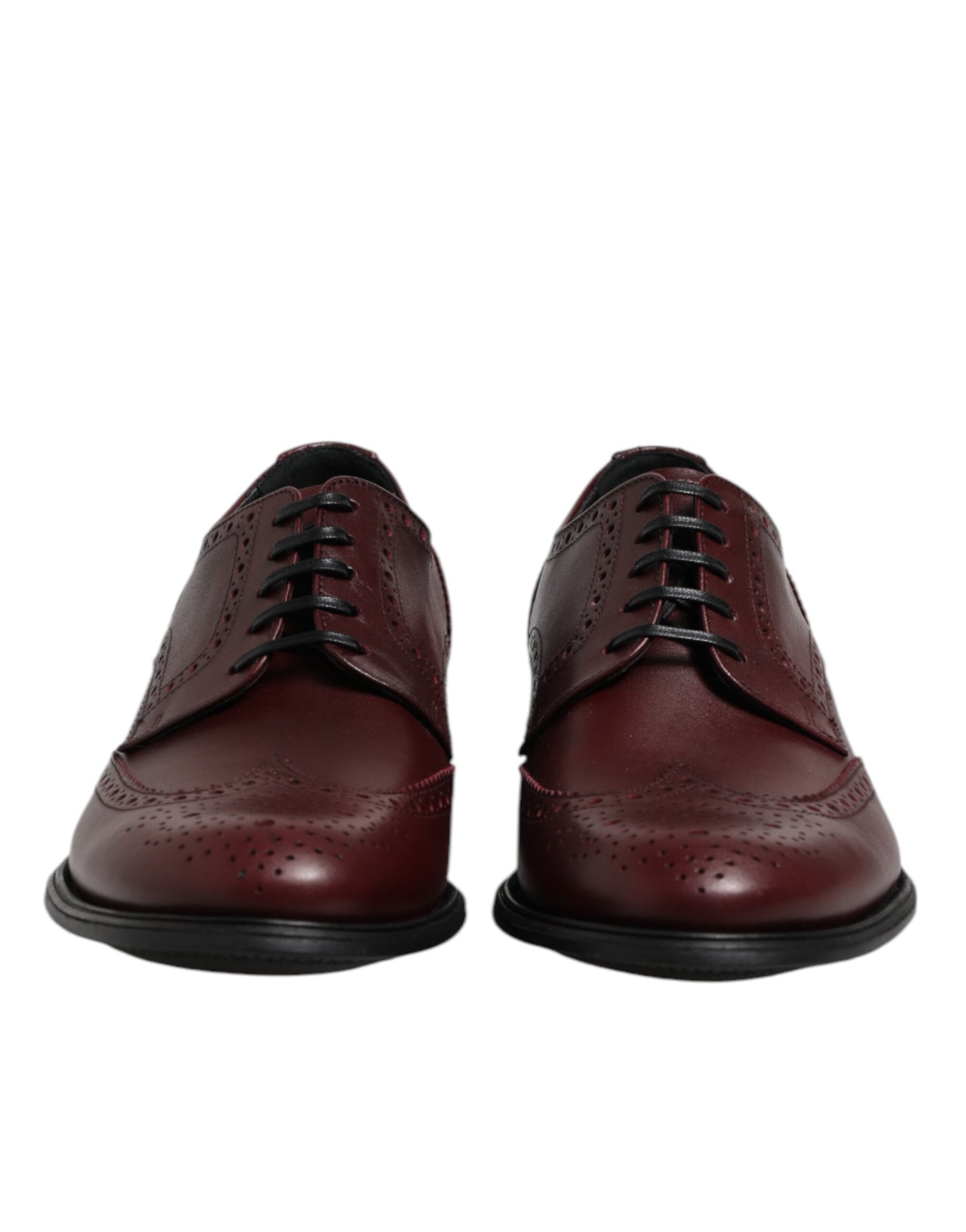 Chaussures Derby à lacets en cuir marron Dolce &amp; Gabbana