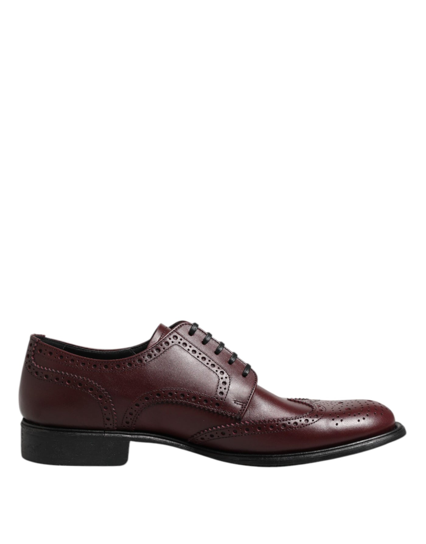 Chaussures Derby à lacets en cuir marron Dolce &amp; Gabbana