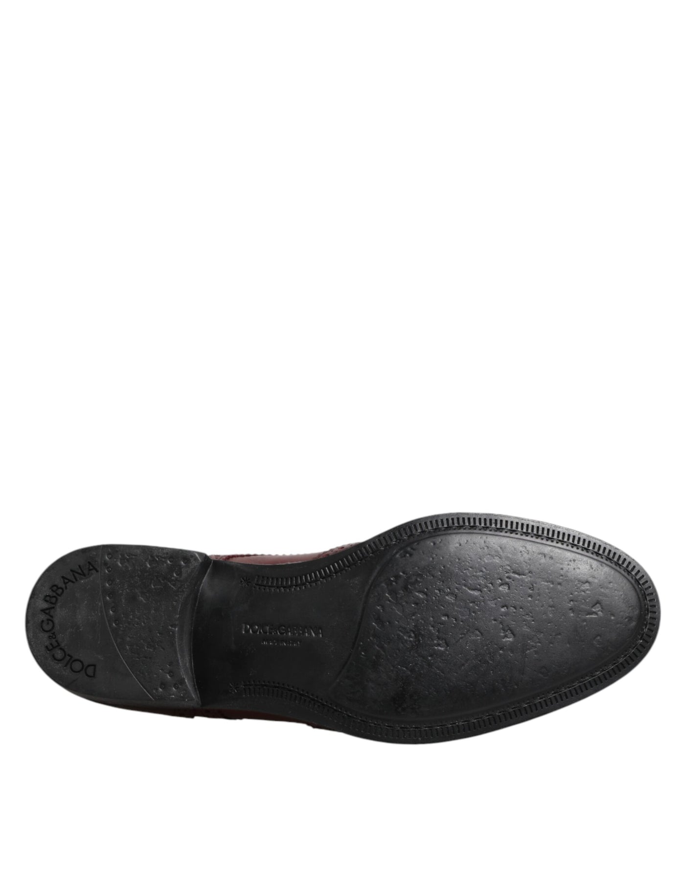 Chaussures Derby à lacets en cuir marron Dolce &amp; Gabbana