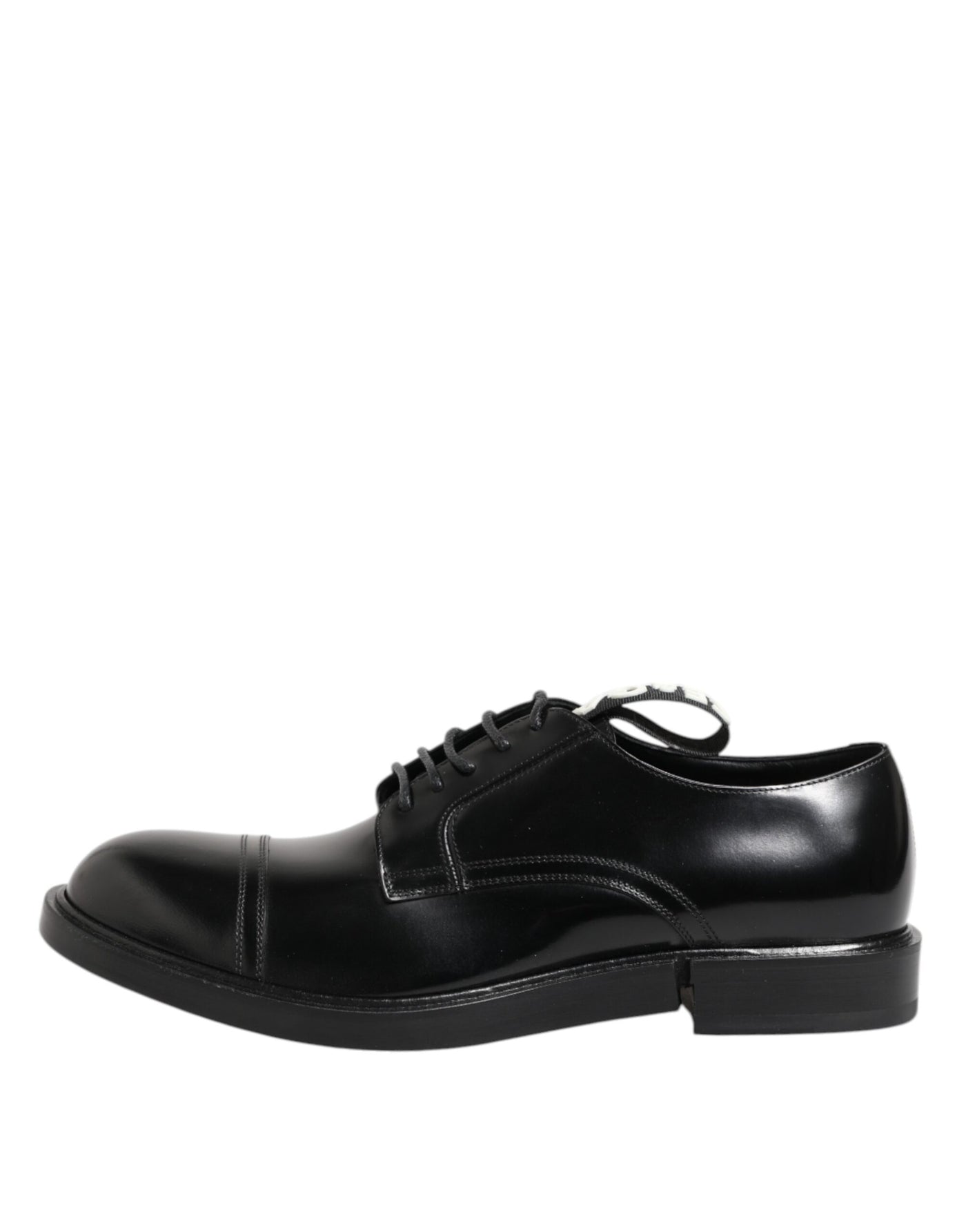 Dolce &amp; Gabbana Zwarte Leren Veterschoenen Heren Formele Schoenen