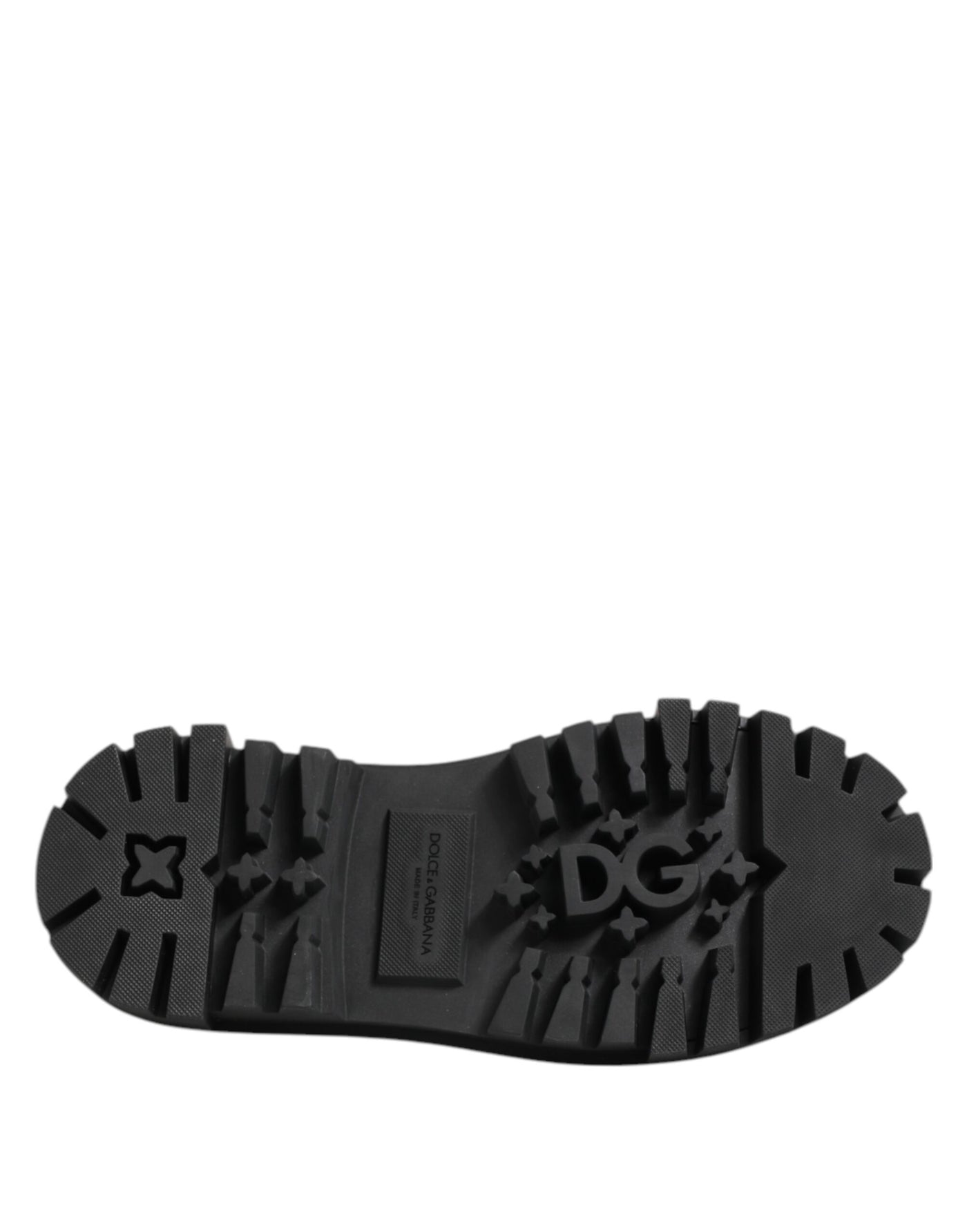 Dolce &amp; Gabbana Zwarte Lakleren Trekking Derby Schoenen