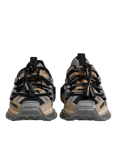 Dolce &amp; Gabbana Multicolor Panelled Space Sneakers Schoenen