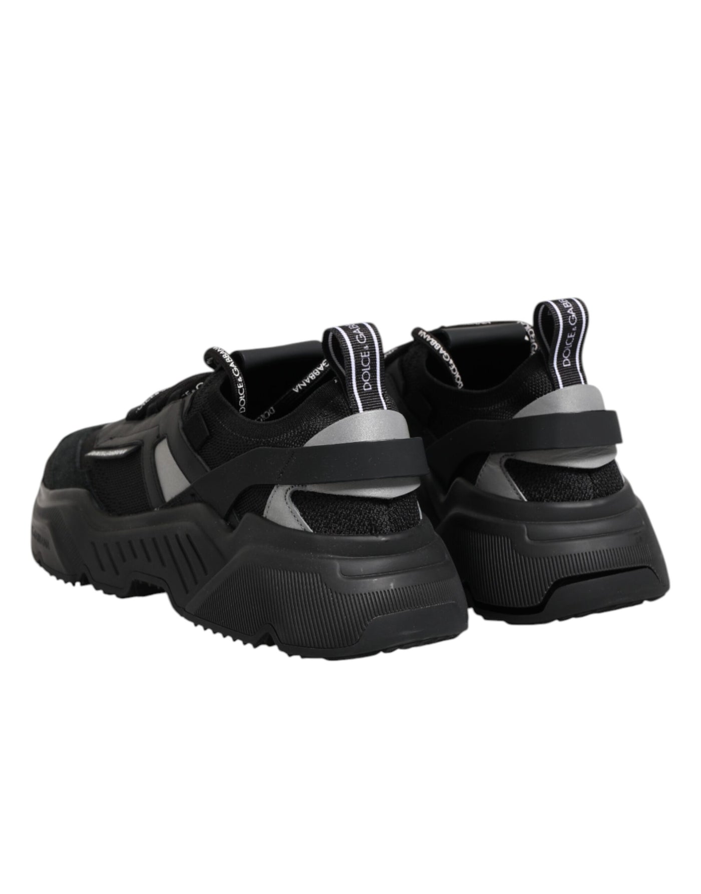 Dolce &amp; Gabbana zwarte leren Daymaster lage sneakers
