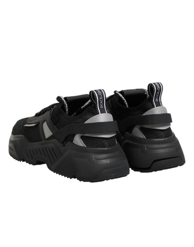 Dolce &amp; Gabbana zwarte leren Daymaster lage sneakers