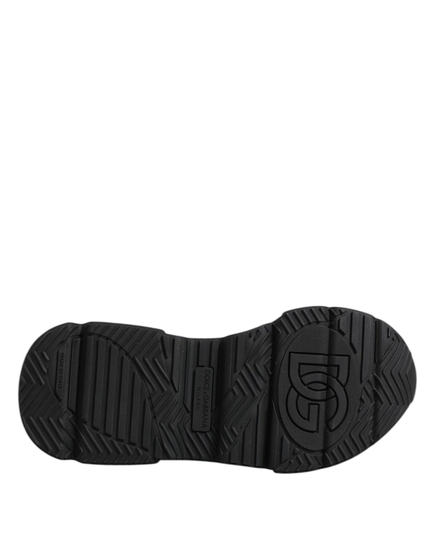 Dolce &amp; Gabbana zwarte leren Daymaster lage sneakers
