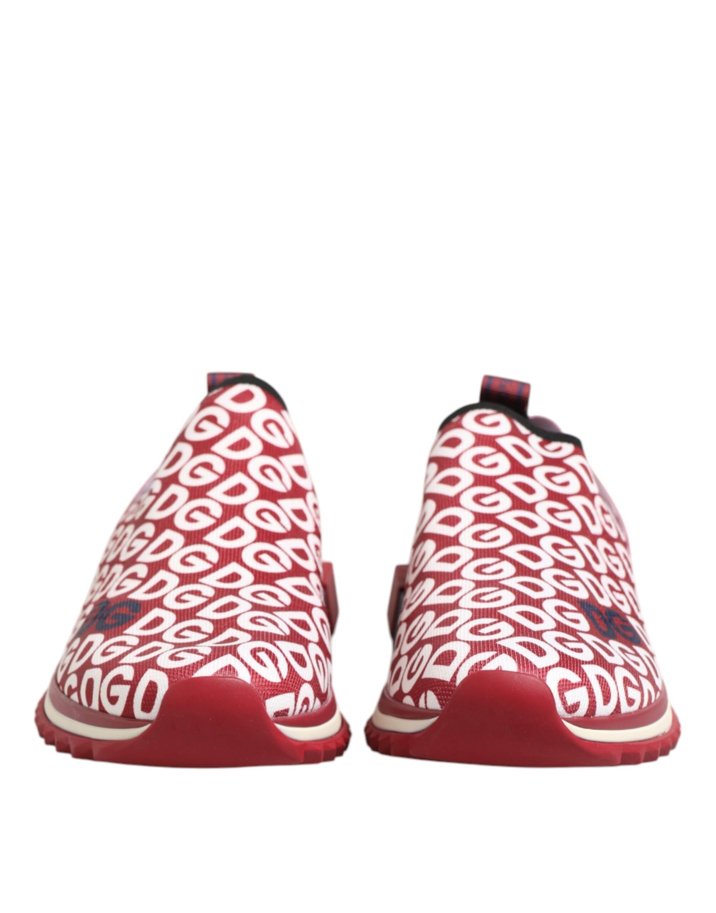 Dolce &amp; Gabbana Rood Wit Sorrento DG Mania Sneakers Schoenen
