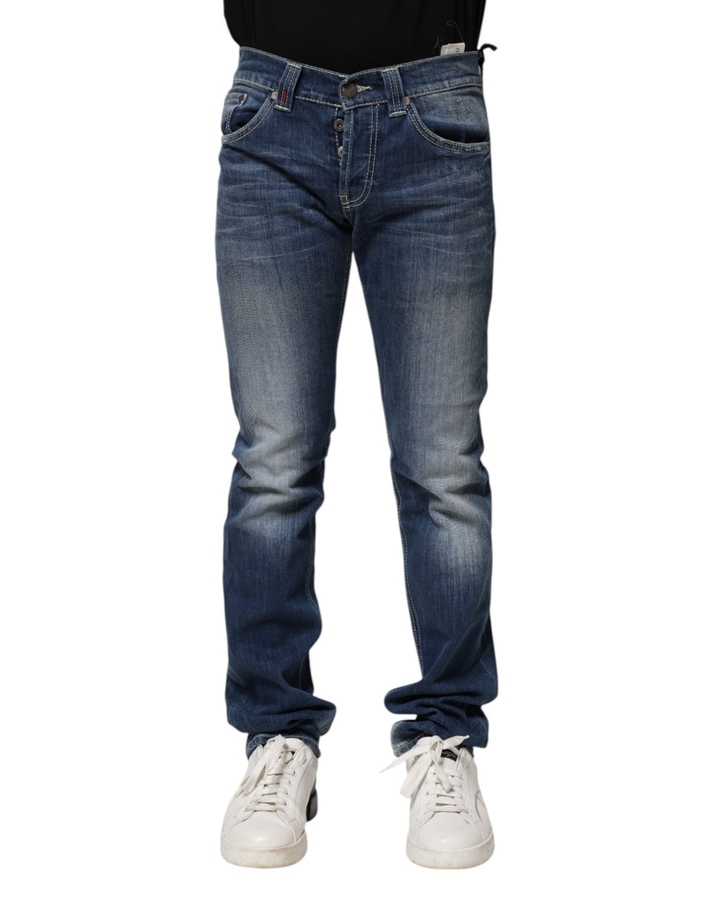 Jean skinny bleu délavé Dondup pour homme, coupe décontractée