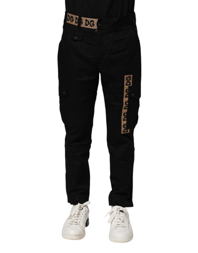 Dolce &amp; Gabbana zwarte katoenen cargo casual broek