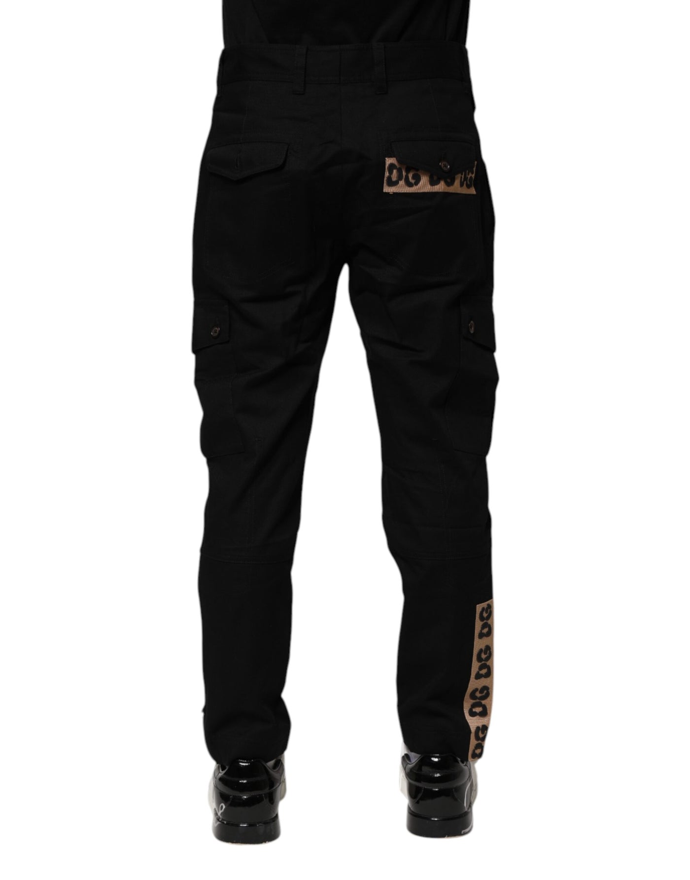Dolce &amp; Gabbana zwarte katoenen cargo casual broek