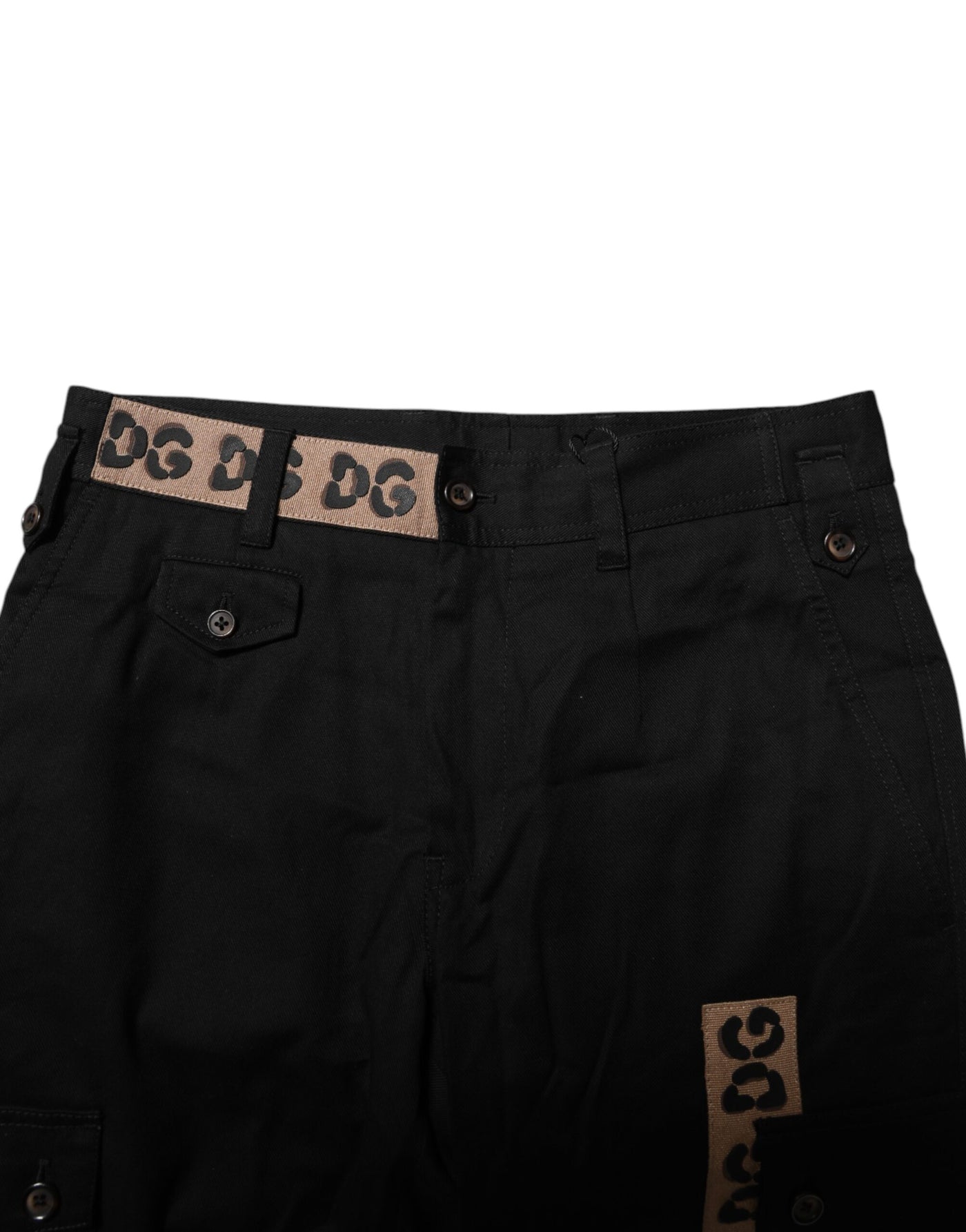 Dolce &amp; Gabbana zwarte katoenen cargo casual broek