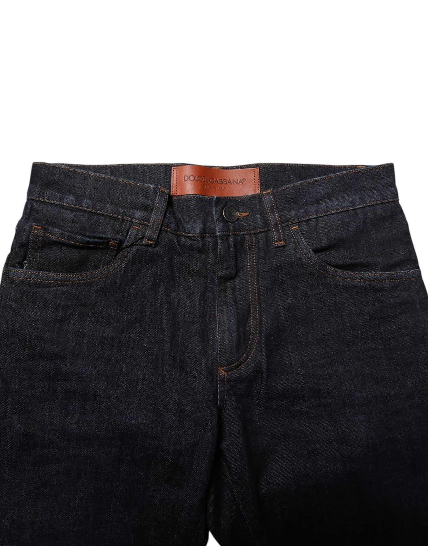 Dolce &amp; Gabbana Zwarte Katoenen Skinny Denim Herenjeans