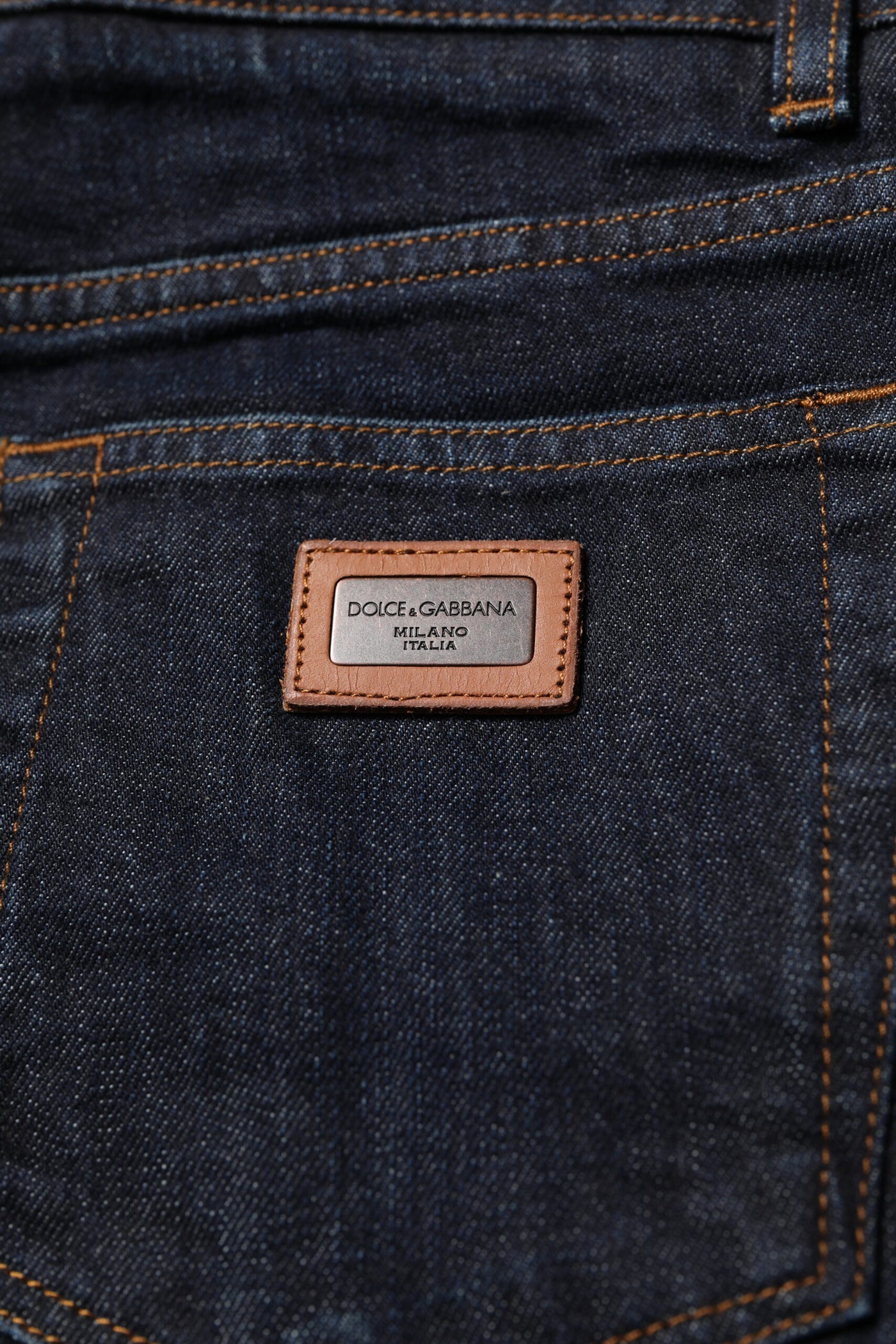 Dolce &amp; Gabbana Zwarte Katoenen Skinny Denim Herenjeans