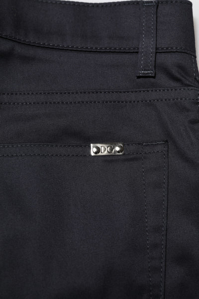 Dolce &amp; Gabbana Zwarte Katoenen Skinny Mid Waist Broek