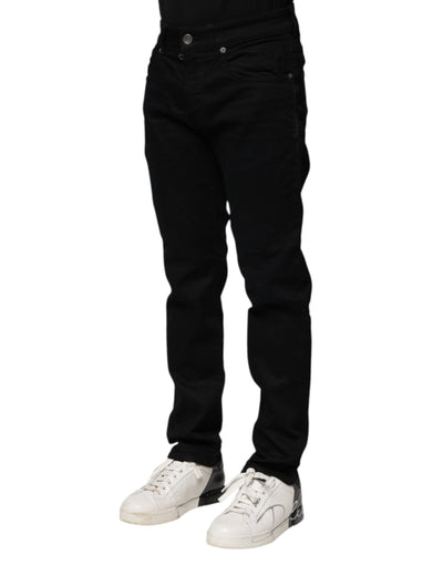 Dolce &amp; Gabbana zwarte skinny jeans van katoen
