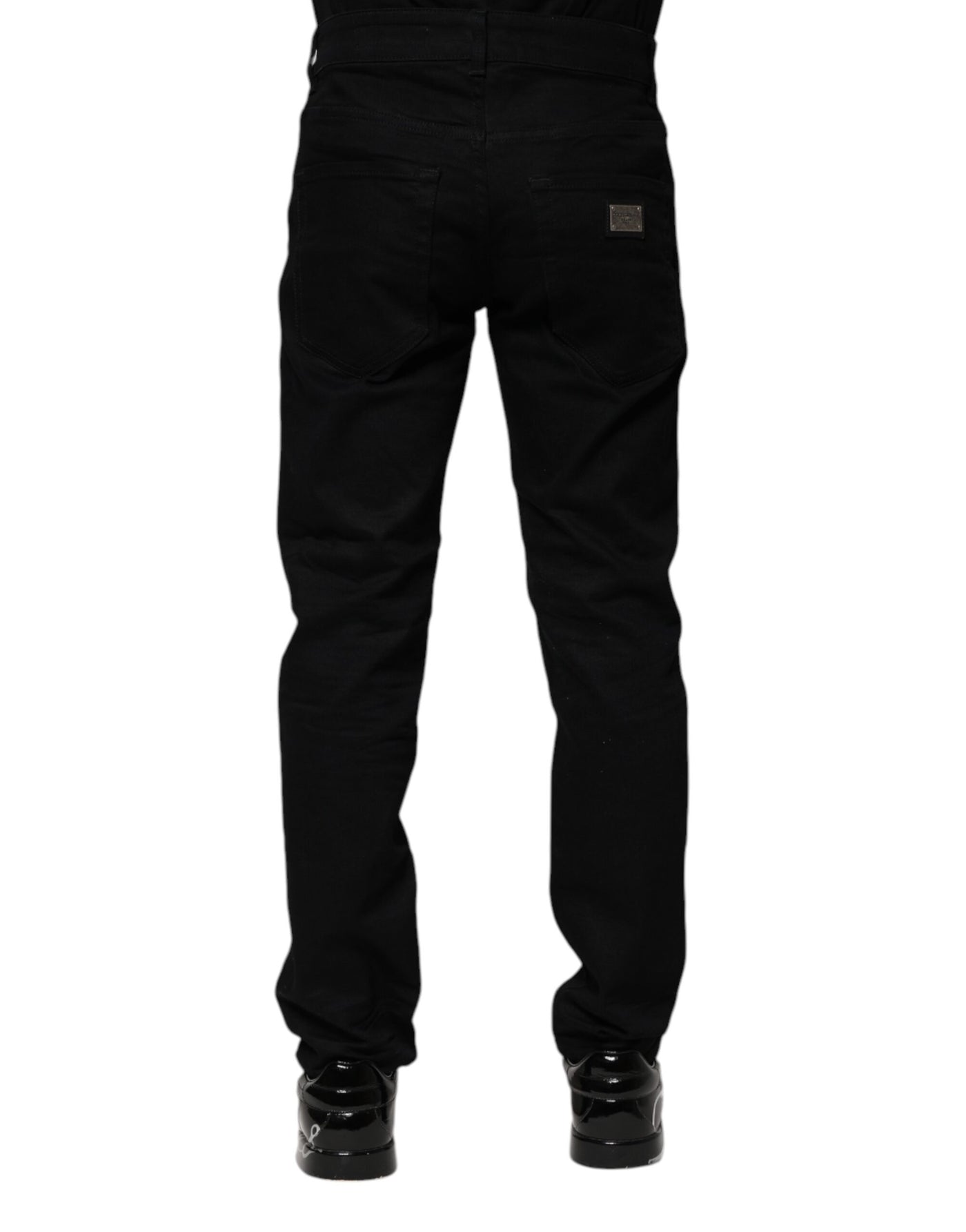 Dolce &amp; Gabbana zwarte skinny jeans van katoen