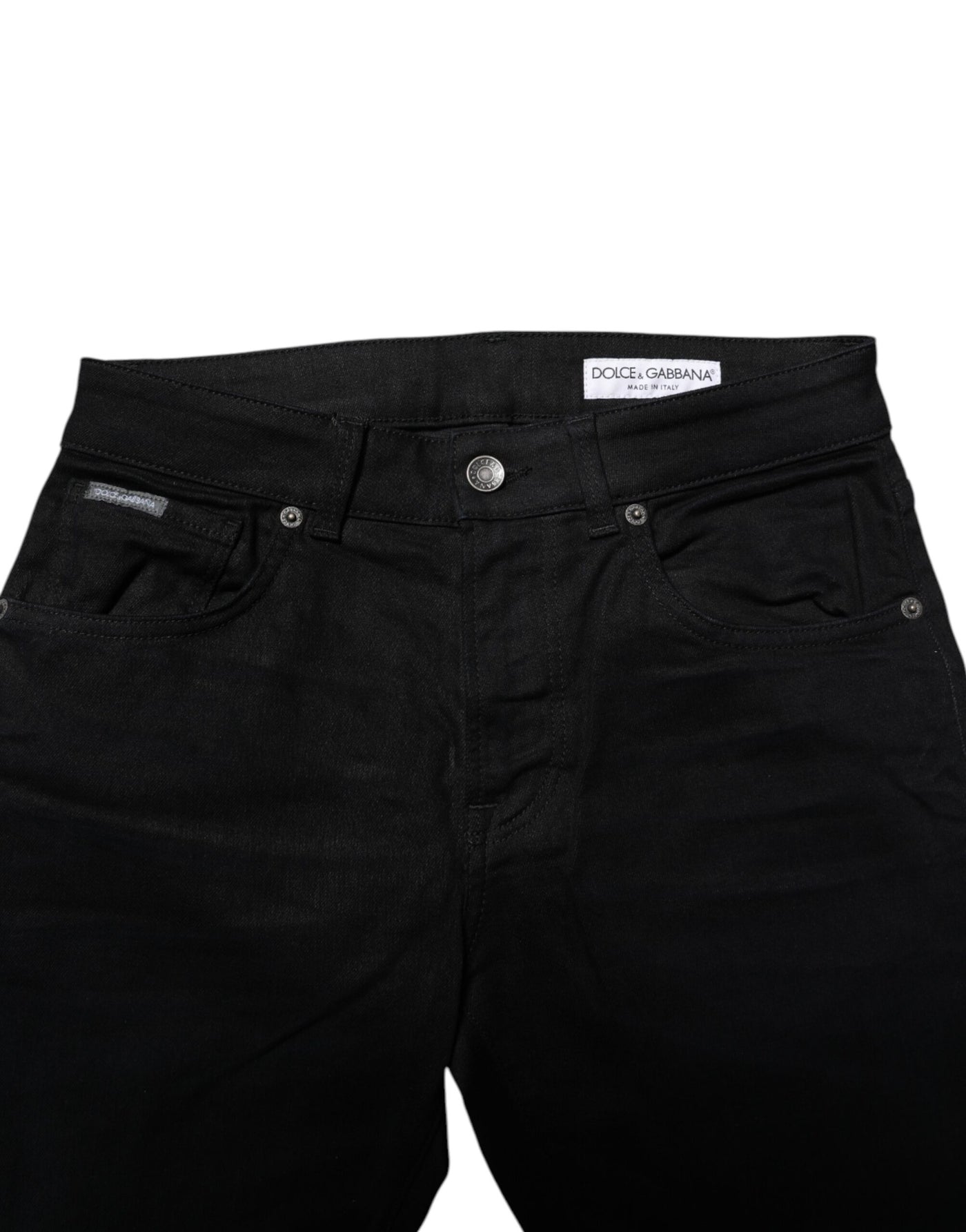 Dolce &amp; Gabbana zwarte skinny jeans van katoen