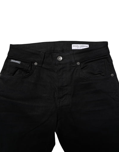 Dolce &amp; Gabbana zwarte skinny jeans van katoen