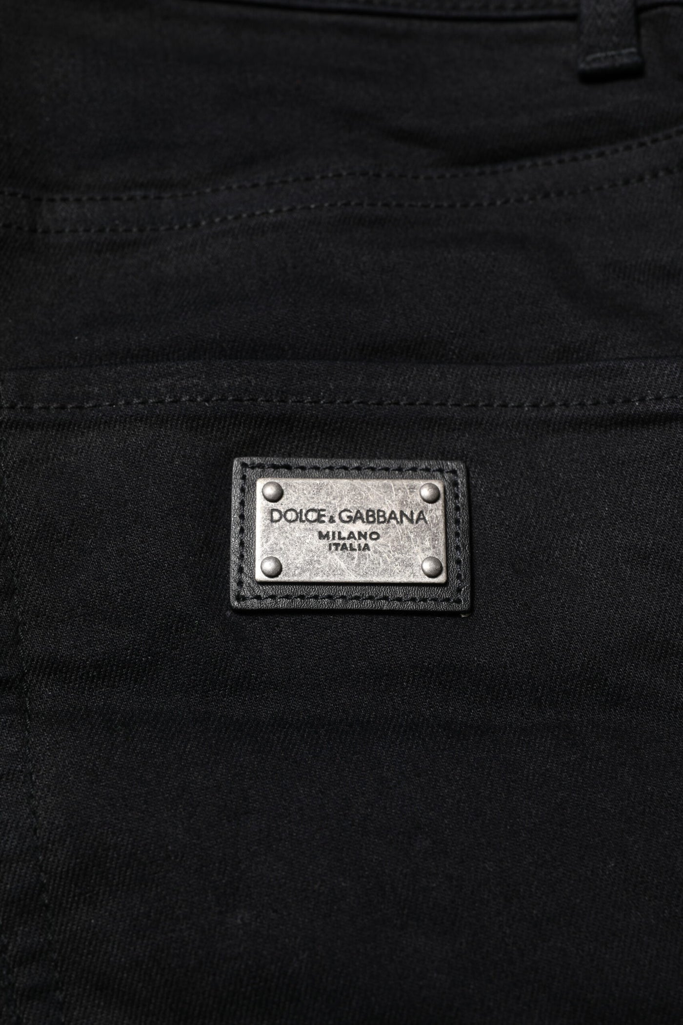 Dolce &amp; Gabbana zwarte skinny jeans van katoen