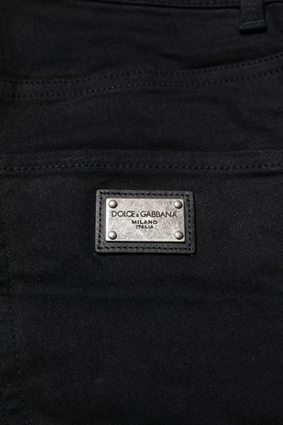 Dolce &amp; Gabbana zwarte skinny jeans van katoen
