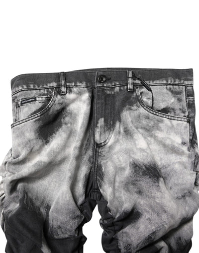 Dolce &amp; Gabbana Black Tie Dye Straight Denim Jeans