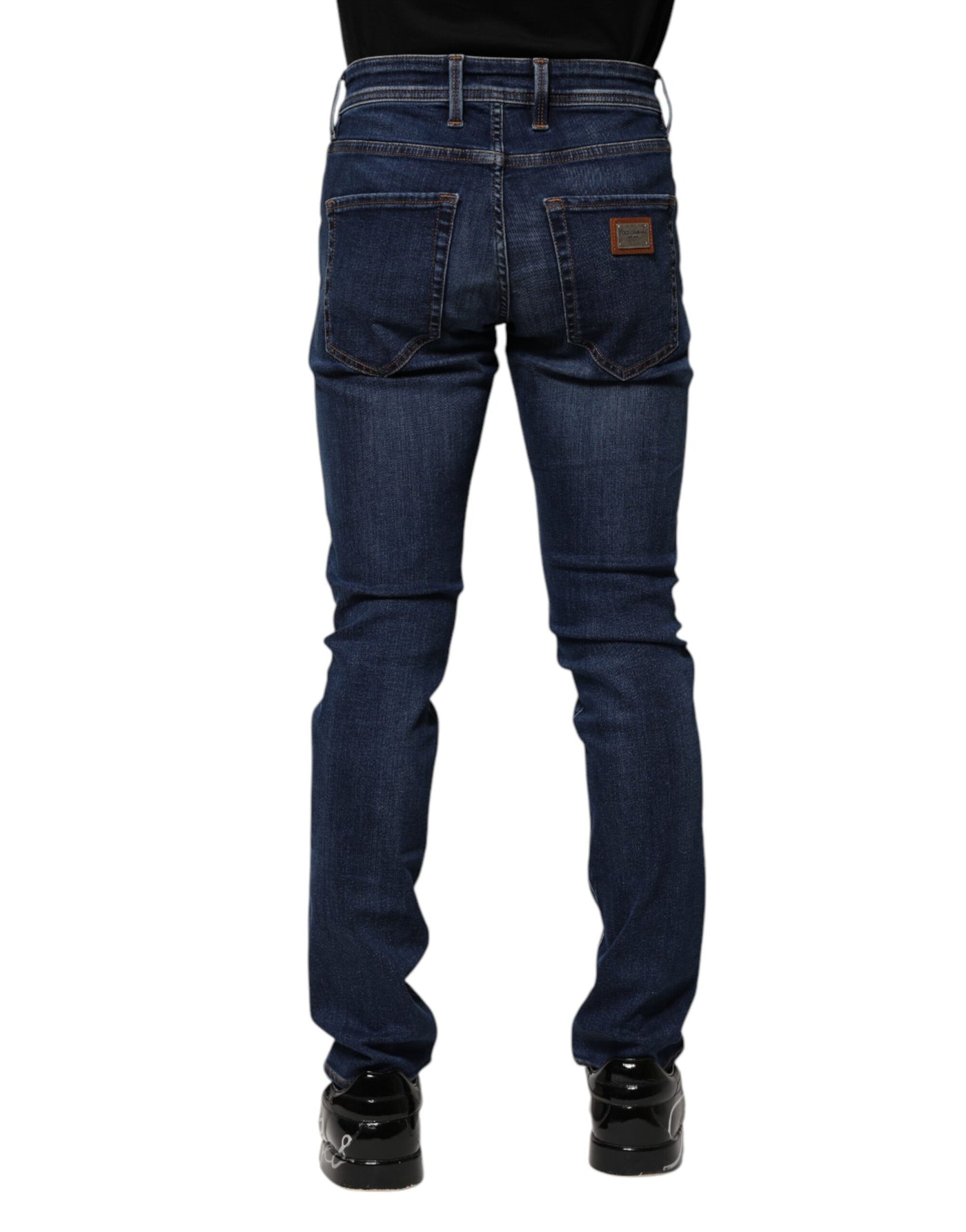 Dolce &amp; Gabbana donkerblauwe skinny jeans van katoen