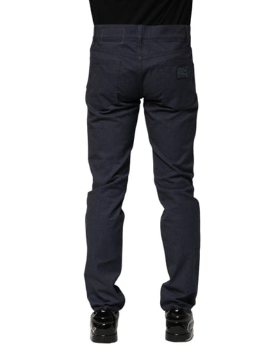 Dolce &amp; Gabbana donkerblauwe skinny jeans van katoen