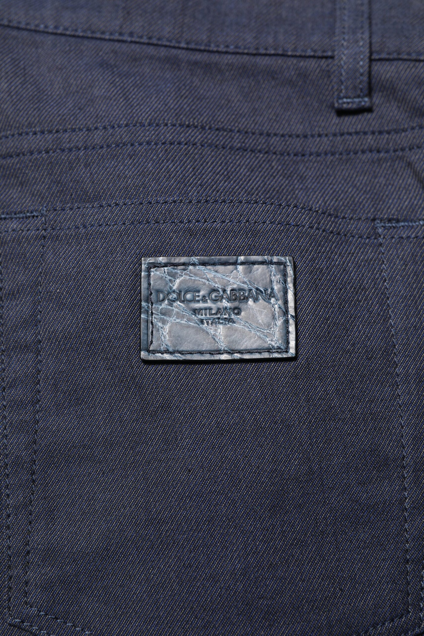 Dolce &amp; Gabbana donkerblauwe skinny jeans van katoen