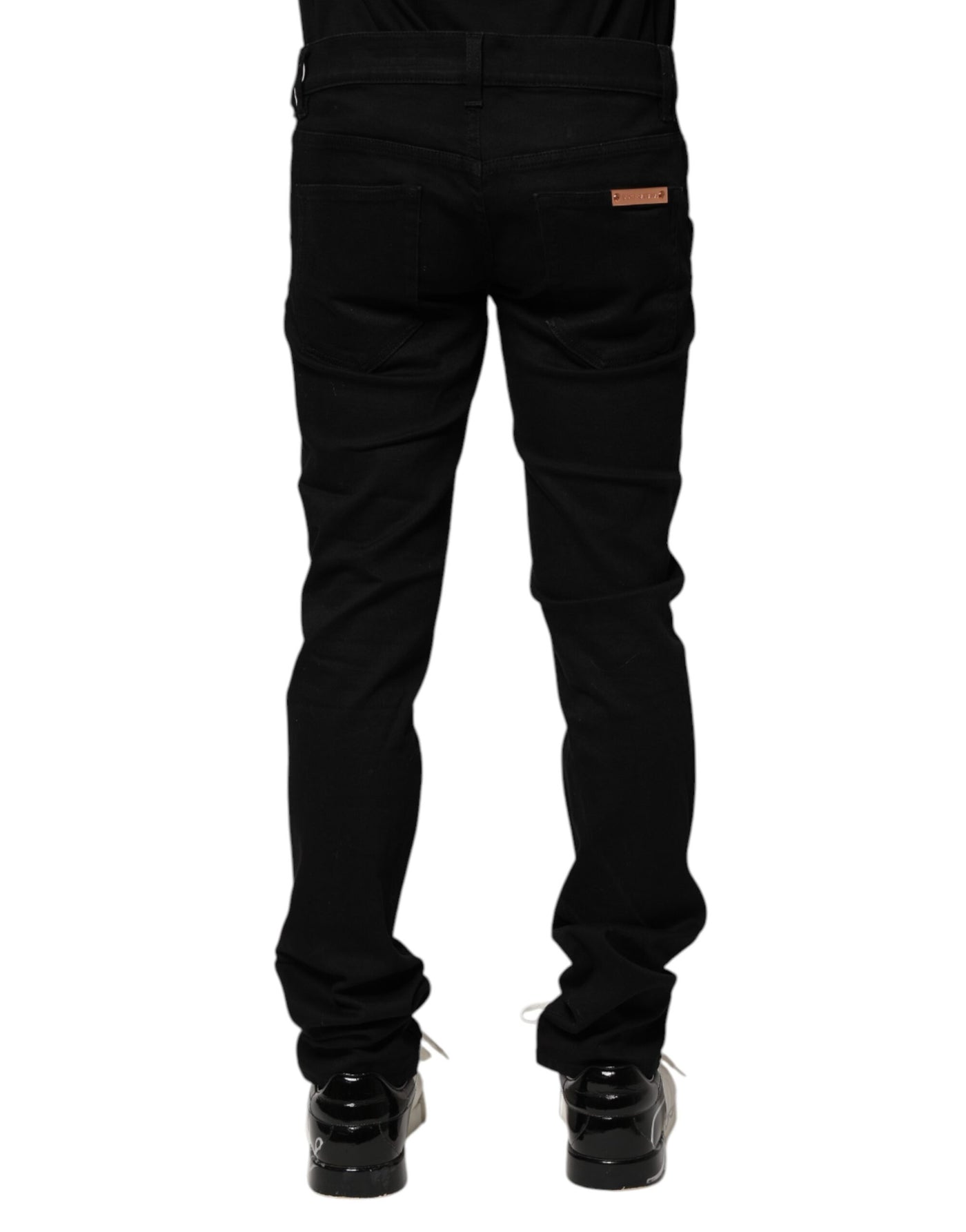 Dolce &amp; Gabbana Zwarte Katoenen Skinny Heren Denim Jeans