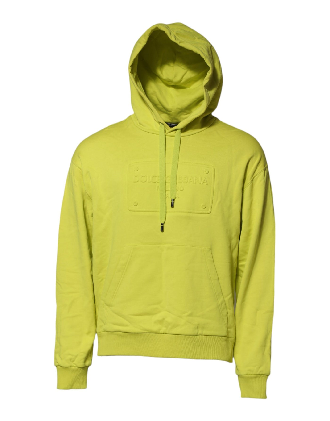 Sweat-shirt à capuche en coton vert Dolce &amp; Gabbana avec logo