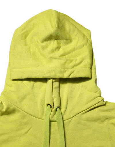 Sweat-shirt à capuche en coton vert Dolce &amp; Gabbana avec logo
