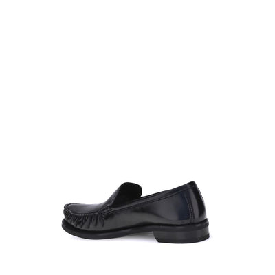 Prada geborstelde leren loafers