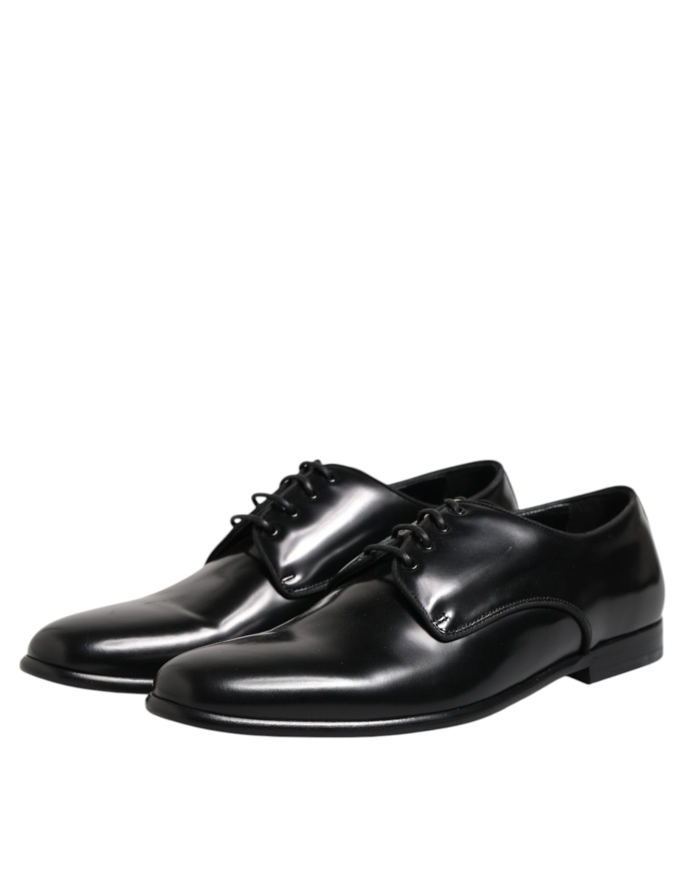 Dolce &amp; Gabbana Zwarte Leren Veterschoenen voor Heren