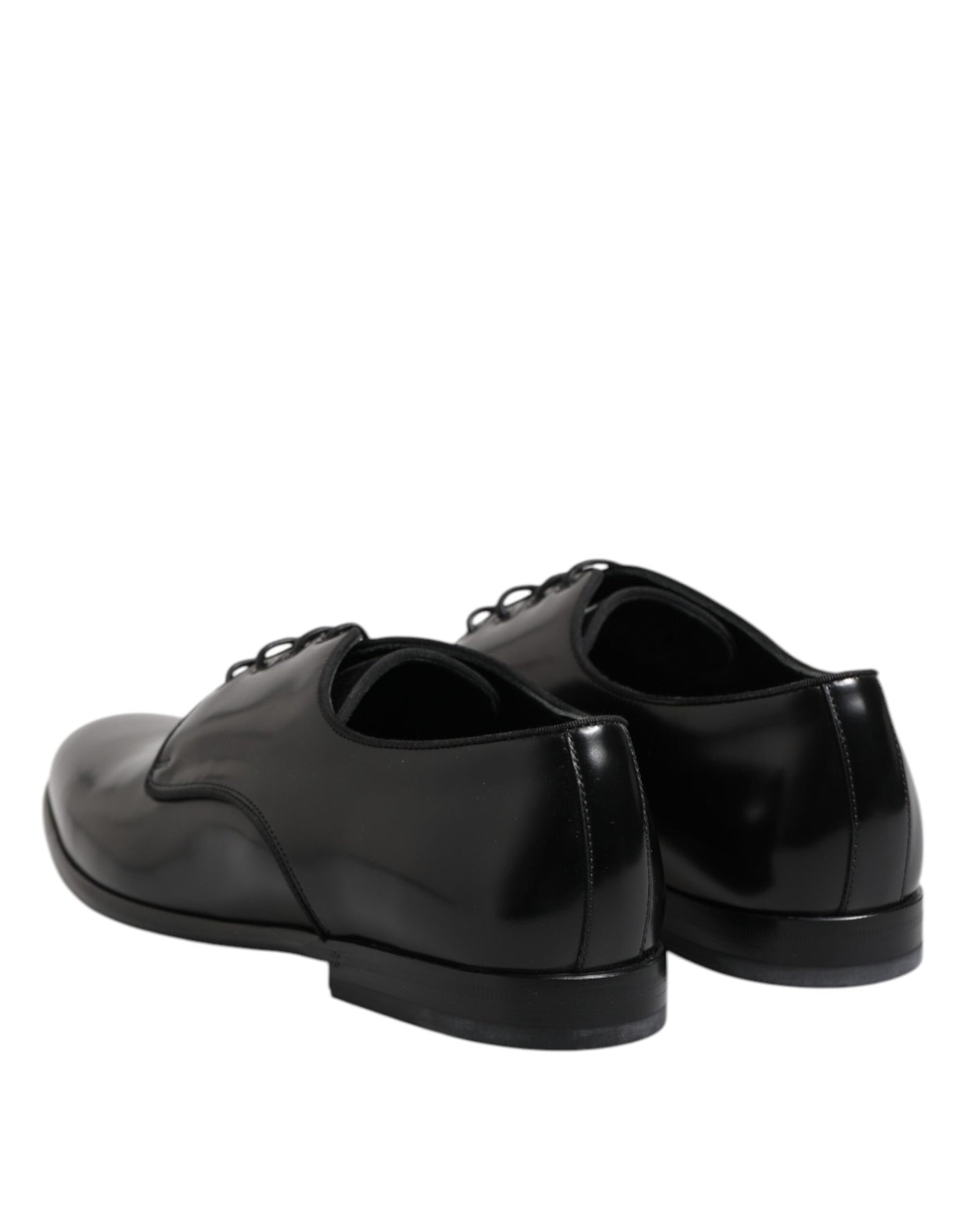 Dolce &amp; Gabbana Zwarte Leren Veterschoenen voor Heren