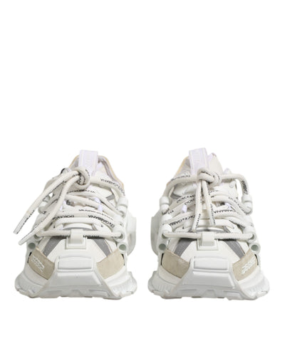 Dolce &amp; Gabbana Wit Grijze Lage Ruimte Sneakers Schoenen