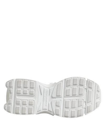 Dolce &amp; Gabbana Wit Grijze Lage Ruimte Sneakers Schoenen